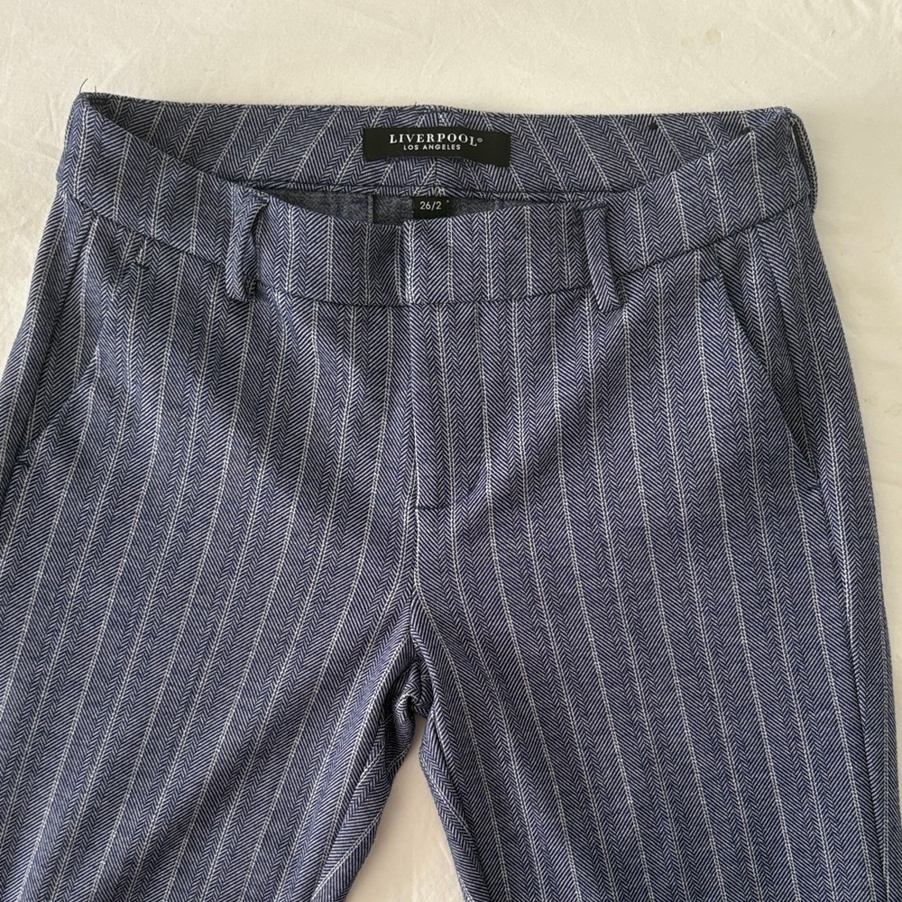 Liverpool womens Herringbone Patterned Pants size 2/26